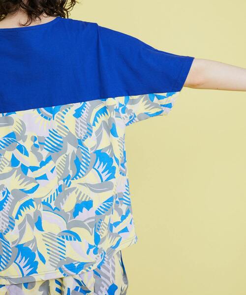 FRAPBOIS(フラボア)の「バトフラT(Tシャツ/カットソー・レディース・ブルー/ブラック・1)」の6枚目の写真