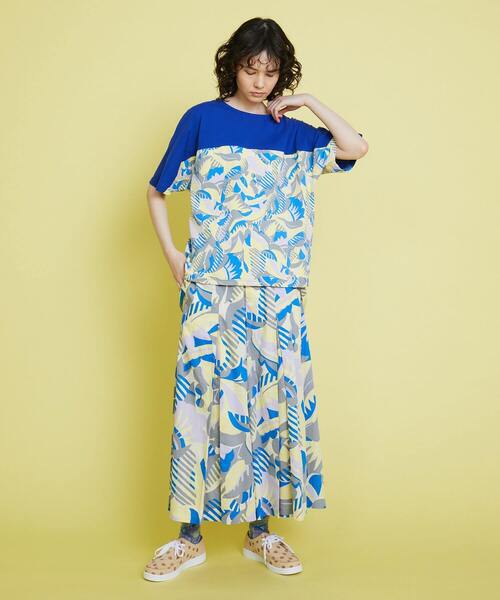 FRAPBOIS(フラボア)の「バトフラT(Tシャツ/カットソー・レディース・ブルー/ブラック・1)」の10枚目の写真