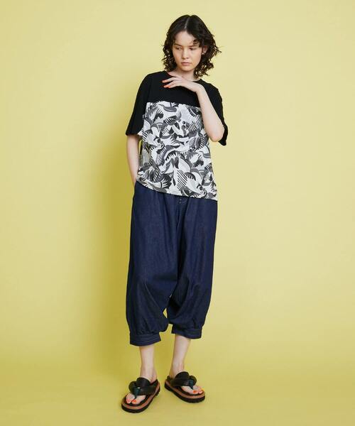 FRAPBOIS(フラボア)の「バトフラT(Tシャツ/カットソー・レディース・ブルー/ブラック・1)」の18枚目の写真