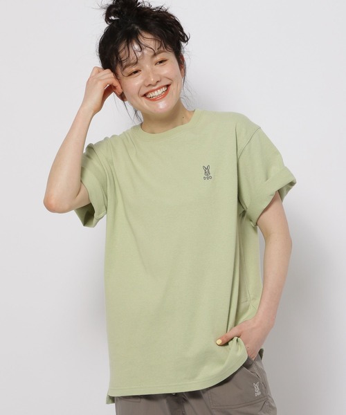 niko and...（ニコアンド）の「【DOD(ディーオーディー)】ニコイラスティーノTシャツ（Tシャツ/カットソー・レディース・ピンク/グリーン/チャコール/オフホワイト・MEDIUM/LARGE）」の3枚目の写真