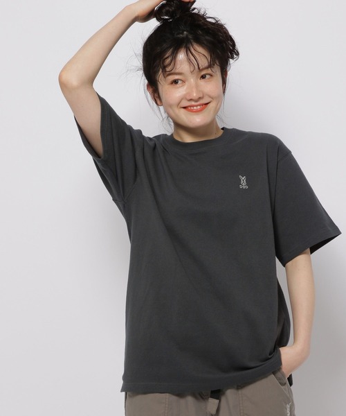 niko and...（ニコアンド）の「【DOD(ディーオーディー)】ニコイラスティーノTシャツ（Tシャツ/カットソー・レディース・ピンク/グリーン/チャコール/オフホワイト・MEDIUM/LARGE）」の9枚目の写真