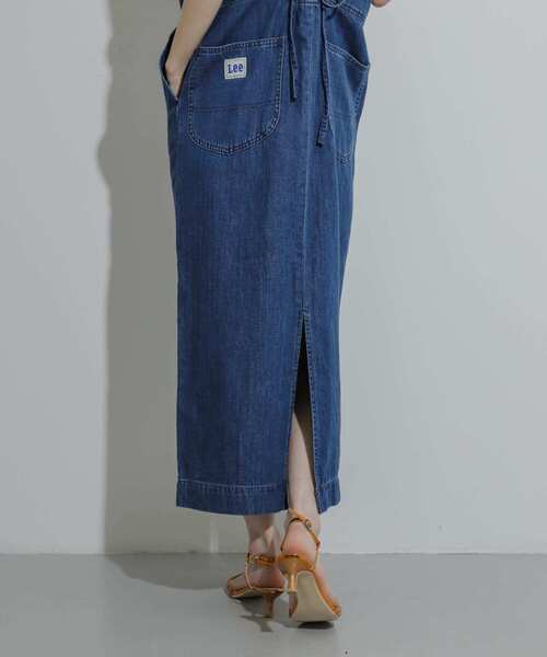 SENSE OF PLACE by URBAN RESEARCH（センスオブプレイスバイアーバンリサーチ）の「『別注』Lee×SENSE OF PLACE　デニムキャミワンピース（ワンピース・レディース・ライトインディゴブルー/ワンウォッシュ・S/ONE）」の9枚目の写真