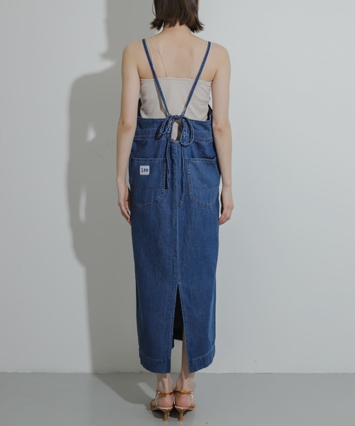 SENSE OF PLACE by URBAN RESEARCH（センスオブプレイスバイアーバンリサーチ）の「『別注』Lee×SENSE OF PLACE　デニムキャミワンピース（ワンピース・レディース・ライトインディゴブルー/ワンウォッシュ・S/ONE）」の18枚目の写真