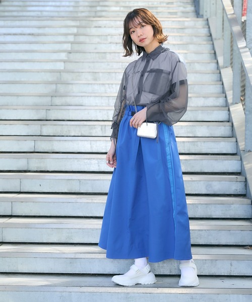 RAGEBLUE（レイジブルー）の「ウエストギャザー/ベルトフレアトラック