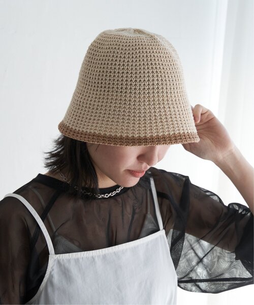 VENCEEXCHANGE（ヴァンスエクスチェンジ）の「トリミングニットサーモハット（ハット・レディース・ブラウン/マスタード/ベージュ/グレー/ブラック・FREE）」の17枚目の写真