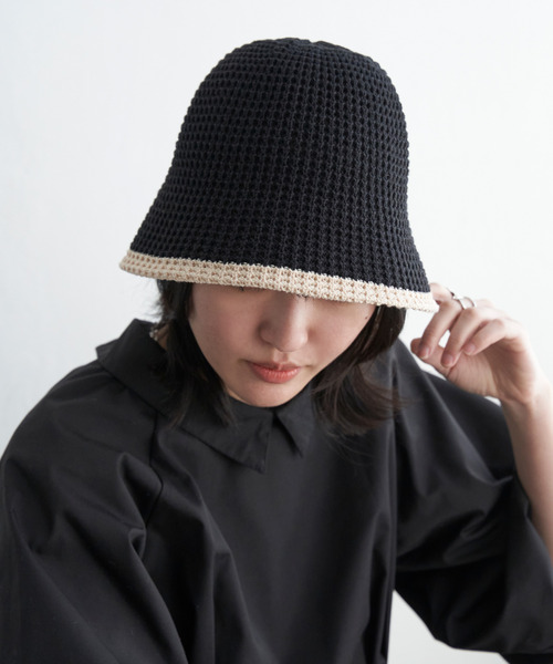 VENCEEXCHANGE（ヴァンスエクスチェンジ）の「トリミングニットサーモハット（ハット・レディース・ブラウン/マスタード/ベージュ/グレー/ブラック・FREE）」の8枚目の写真