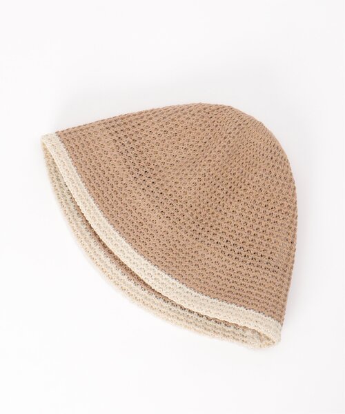 VENCEEXCHANGE（ヴァンスエクスチェンジ）の「トリミングニットサーモハット（ハット・レディース・ブラウン/マスタード/ベージュ/グレー/ブラック・FREE）」の13枚目の写真