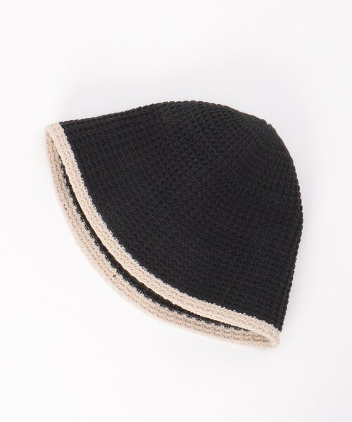 VENCEEXCHANGE（ヴァンスエクスチェンジ）の「トリミングニットサーモハット（ハット・レディース・ブラウン/マスタード/ベージュ/グレー/ブラック・FREE）」の14枚目の写真