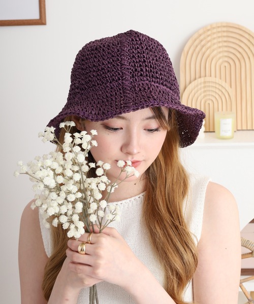 Searoolynn ペーパークロシェBucket hat セール】ペーパークロシェ バケットハット（ハット）｜Sense of