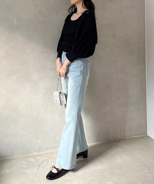 one after another NICE CLAUP（ワンアフターアナザーナイスクラップ）の「リボンストラップ付きパンプス（パンプス・レディース・ブラック/ベージュ・LL/L/M/S）」の12枚目の写真