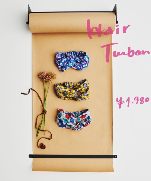 BAYFLOW（ベイフロー）の「[ヘアアレンジに最適!]【Asante sana】ヘアターバン（ヘアバンド・レディース・イエロー/ホワイト/ネイビー・0）」の4枚目の写真
