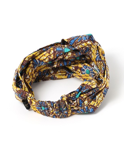 BAYFLOW（ベイフロー）の「[ヘアアレンジに最適!]【Asante sana】ヘアターバン（ヘアバンド・レディース・イエロー/ホワイト/ネイビー・0）」の6枚目の写真