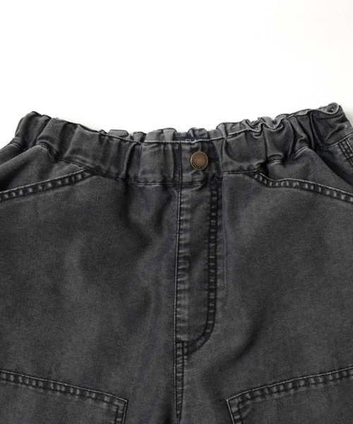 GLAZOS(グラソス)の「【接触冷感】デニム・ペインターダブルニーハーフパンツ(その他パンツ・キッズ・ブラック/ライトブルー・170cm/160cm/150cm/140cm)」の9枚目の写真