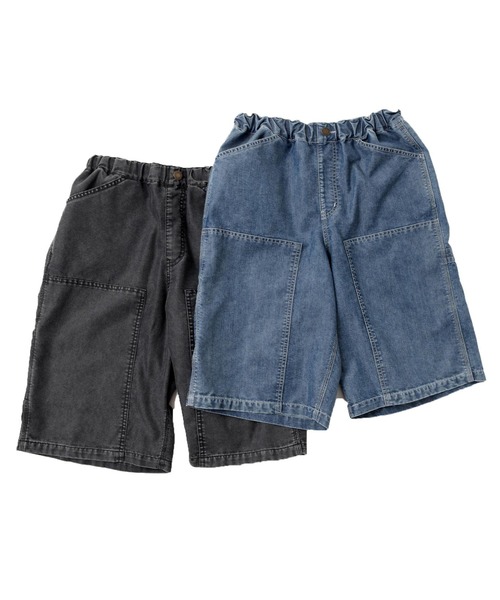 GLAZOS(グラソス)の「【接触冷感】デニム・ペインターダブルニーハーフパンツ(その他パンツ・キッズ・ブラック/ライトブルー・170cm/160cm/150cm/140cm)」の15枚目の写真