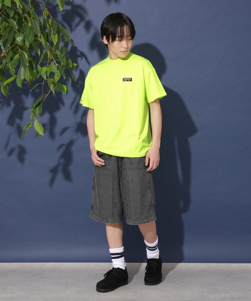 GLAZOS(グラソス)の「【接触冷感】デニム・ペインターダブルニーハーフパンツ(その他パンツ・キッズ・ブラック/ライトブルー・170cm/160cm/150cm/140cm)」の18枚目の写真