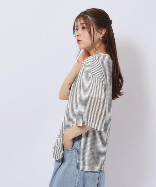 Cutie Blonde(キューティーブロンド)の「◆【2点セット】シアーボーダートップス×タンクトップ(その他トップス・レディース・ホワイト系その他3/ベージュ系その他5/チャコール・04/03/02)」の16枚目の写真