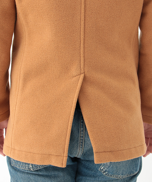 SEVENDAYS=SUNDAY（セブンデイズサンデイ）の「ボンディングメルトン　ピーコート（ピーコート・メンズ・ネイビー/キャメル/チャコールグレー・SMALL/LARGE/MEDIUM）」の10枚目の写真