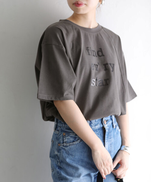 La TOTALITE（ラトータリテ）の「【Munich/ミューニック】cotton jersey（Tシャツ/カットソー・レディース・ホワイト/チャコールグレー/キャメル/ラベンダー・FREE）」の7枚目の写真