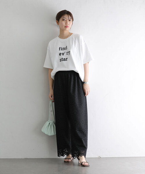 La TOTALITE（ラトータリテ）の「【Munich/ミューニック】cotton jersey（Tシャツ/カットソー・レディース・ホワイト/チャコールグレー/キャメル/ラベンダー・FREE）」の8枚目の写真