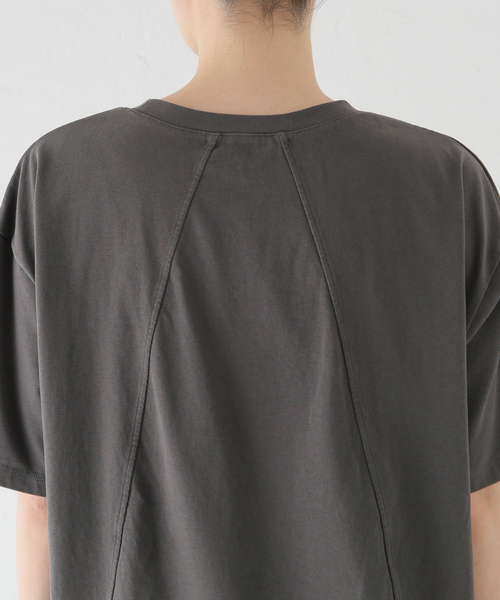 La TOTALITE（ラトータリテ）の「【Munich/ミューニック】cotton jersey（Tシャツ/カットソー・レディース・ホワイト/チャコールグレー/キャメル/ラベンダー・FREE）」の19枚目の写真