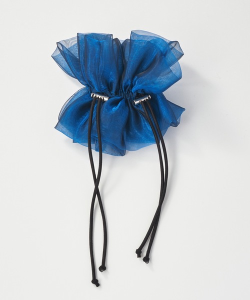 GOLDY（ゴールディ）の「ドローストリング シアー シュシュ（シュシュ・レディース・カーキ/ブラック/ブルー/グレー/ホワイト・FREE）」の13枚目の写真