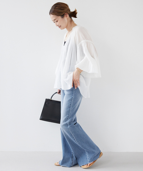 Deuxieme Classe(ドゥーズィエムクラス)の「【ROLLAS/ローラス】 EASTCOAST FLARE DENIM(デニムパンツ・レディース・ネイビー・25/26/27)」の9枚目の写真