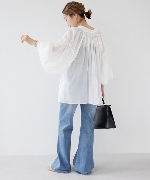 Deuxieme Classe(ドゥーズィエムクラス)の「【ROLLAS/ローラス】 EASTCOAST FLARE DENIM(デニムパンツ・レディース・ネイビー・25/26/27)」の10枚目の写真