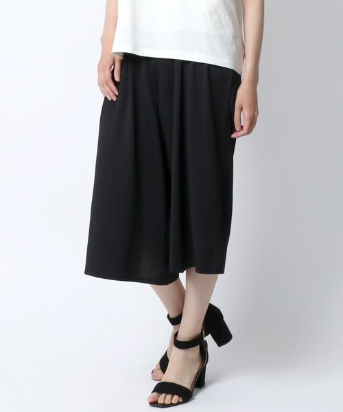 Salong hameu（サロン ハミュー）の「「着用動画あり」ストレッチ ガウチョパンツ/イージーパンツ/スカーチョ/ステテコ/無地・総柄・ライン柄・花柄・アニマル柄（その他パンツ・レディース・レオパード/カーキオリーブ/ブラック系その他3/ネイビー/グレイッシュベージュ/ブラック系その他2/ブラック/ネイビー系1/ブラック系その他5/ゼブラ/ブラック系その他4/ブラック系その他6・L/M）」の15枚目の写真