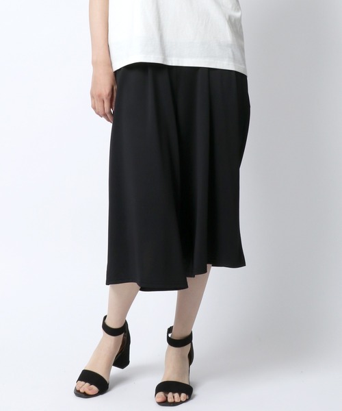 Salong hameu（サロン ハミュー）の「「着用動画あり」ストレッチ ガウチョパンツ/イージーパンツ/スカーチョ/ステテコ/無地・総柄・ライン柄・花柄・アニマル柄（その他パンツ・レディース・レオパード/カーキオリーブ/ブラック系その他3/ネイビー/グレイッシュベージュ/ブラック系その他2/ブラック/ネイビー系1/ブラック系その他5/ゼブラ/ブラック系その他4/ブラック系その他6・L/M）」の16枚目の写真