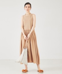 qualite | コンビニットワンピース/夏服/オフィスカジュアル(ワンピース)