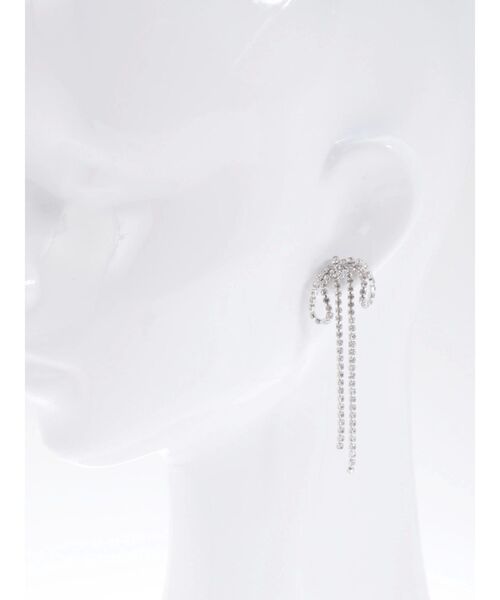 EATME（イートミー）の「ビジューリボンピアス（ピアス（両耳用）・レディース・シルバー・FREE）」の6枚目の写真