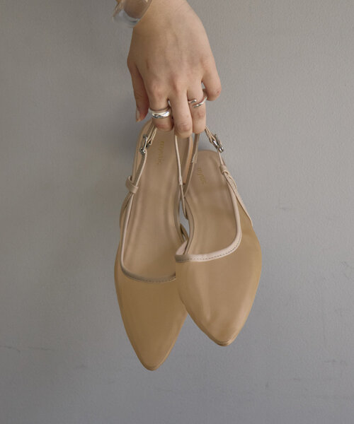 mystic（ミスティック）の「チュールバックストラップサンダル（サンダル・レディース・ベージュ/ブラック・36/37/38）」の12枚目の写真