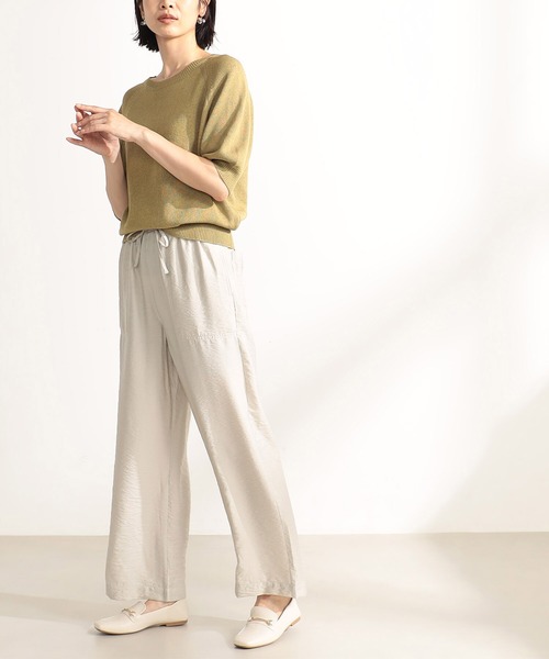 【美品】SPECIAL GUEST イージーパンツ オリーブ SILKY LINEN / RELAX EASY PANTS BOTTOMS | MR.OLIVE（ミスター
