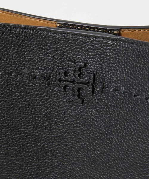 ECHELLE Liberte（エシェルリベルテ）の「TORY BURCH MCGRAW BUCKET BAG リーバーチ マックグロー バケットバッグ（ショルダーバッグ・レディース・ライトブラウン/ブラック・FREE）」の7枚目の写真