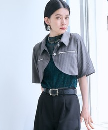 HARE | メタルジップショートブルゾン(HARE)(ブルゾン)