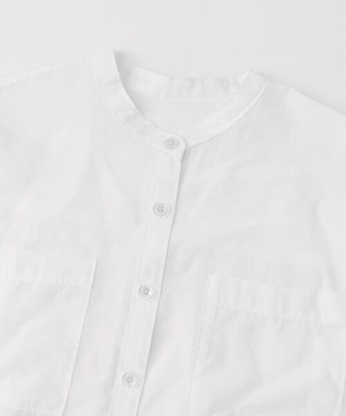 URBAN RESEARCH ROSSO WOMEN（アーバンリサーチ　ロッソ）の「シアーバンドカラーシャツ（シャツ/ブラウス・レディース・オレンジ/ブルー/ホワイト・FREE）」の9枚目の写真