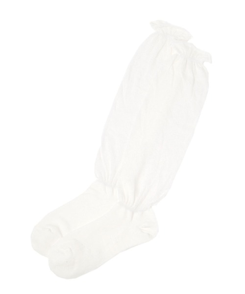 Heather（ヘザー）の「クシュクシュシアーSOX　129505（ソックス/靴下・レディース・ホワイト/グレー/ブラック・FREE）」の18枚目の写真