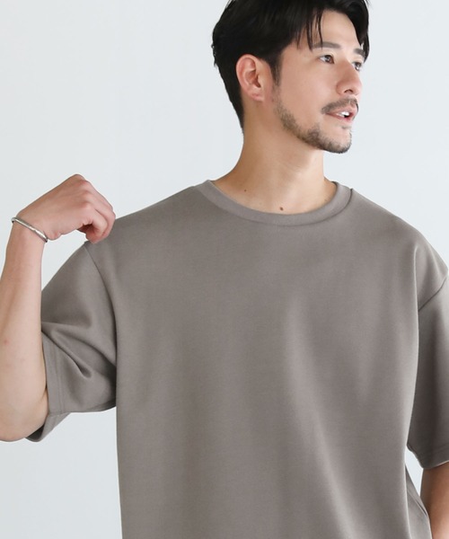 LIL VENDARS(リルヴェンダース)の「リップル/鹿の子ポンチ ルーズベーシック半袖カットソー(Tシャツ/カットソー・メンズ・ブラック/ブルー/チャコール/モカ・M/L/XL)」の13枚目の写真