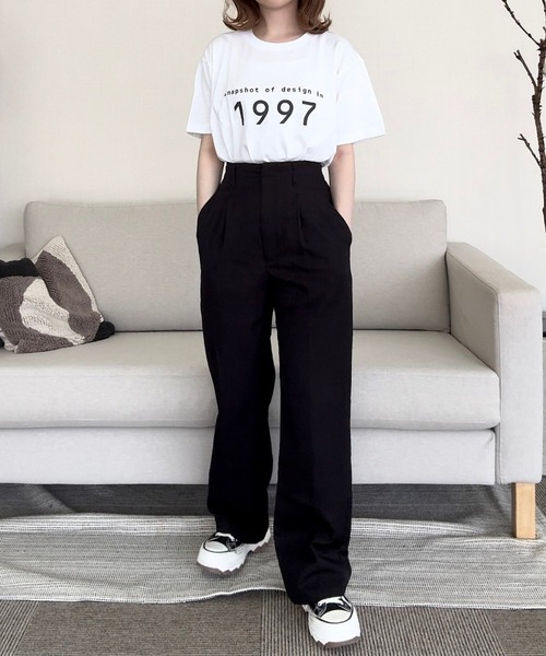 cuorequal(クオレコール)の「ロゴプリント半袖Tシャツ(Tシャツ/カットソー・レディース・ホワイト・LARGE/MEDIUM)」の6枚目の写真