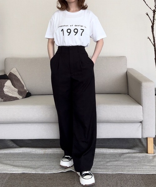 cuorequal(クオレコール)の「ロゴプリント半袖Tシャツ(Tシャツ/カットソー・レディース・ホワイト・LARGE/MEDIUM)」の7枚目の写真