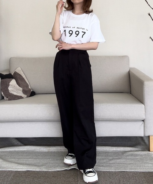 cuorequal(クオレコール)の「ロゴプリント半袖Tシャツ(Tシャツ/カットソー・レディース・ホワイト・LARGE/MEDIUM)」の9枚目の写真