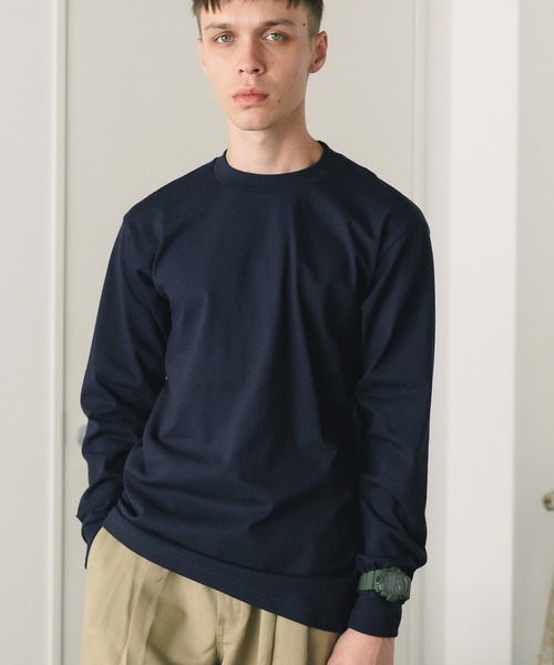PRO CLUB (プロクラブ)の「▲PRO5/プロファイブ L/S SUPER HEAVY 6.7oz 長袖カットソー クルーネック ロンT ヘビーオンス(Tシャツ/カットソー・メンズ・ヘザーグレー/カーキ/ブラック/ブラウン/ホワイト/ネイビー・M/XL/S/L)」の6枚目の写真