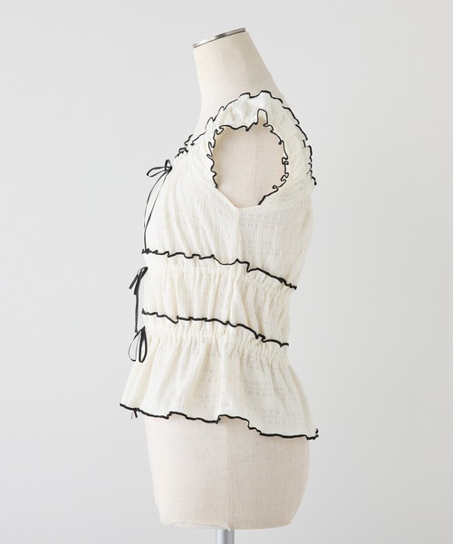 フリルメロービスチェ（タンクトップ）｜one after another NICE CLAUP