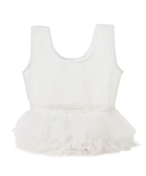 Ray BEAMS(レイビームス)の「DIR 69 / Tulle market bag(トートバッグ・レディース・ブラック/ホワイト/レッド・ONE SIZE)」の6枚目の写真