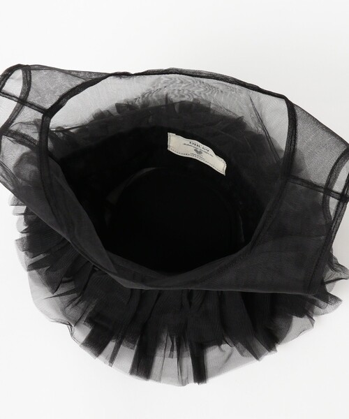 Ray BEAMS(レイビームス)の「DIR 69 / Tulle market bag(トートバッグ・レディース・ブラック/ホワイト/レッド・ONE SIZE)」の12枚目の写真