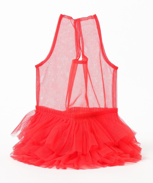 Ray BEAMS(レイビームス)の「DIR 69 / Tulle market bag(トートバッグ・レディース・ブラック/ホワイト/レッド・ONE SIZE)」の14枚目の写真