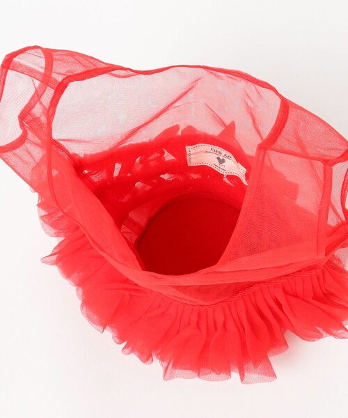 Ray BEAMS(レイビームス)の「DIR 69 / Tulle market bag(トートバッグ・レディース・ブラック/ホワイト/レッド・ONE SIZE)」の16枚目の写真