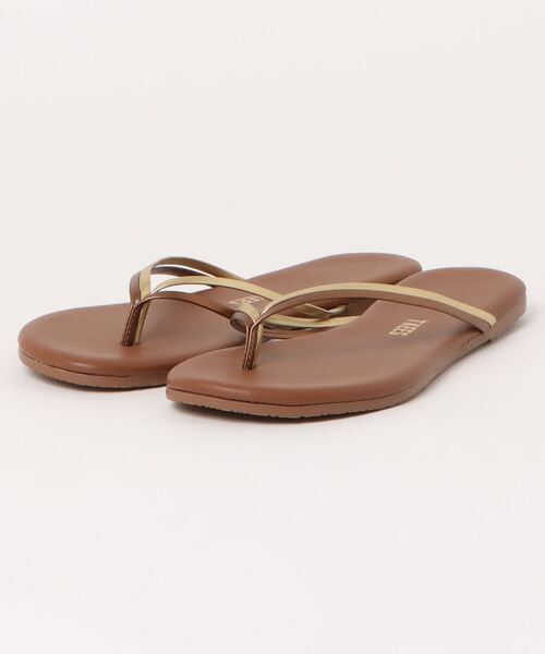 TKEES(ティキーズ)の「《Tkees》DUOS ビーチサンダル(サンダル・レディース・ベージュ系その他/ブラウン系その他・US7/US8/US5)」の2枚目の写真