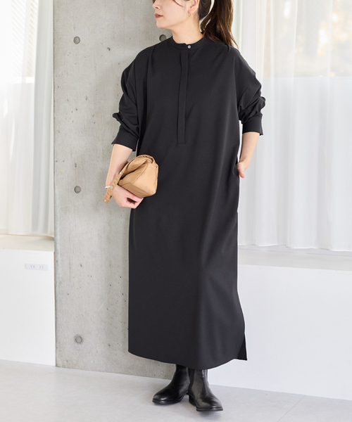 JOURNAL STANDARD（ジャーナルスタンダード）の「ウーリッシュツイルワンピース（ワンピース・レディース・チャコールグレー/ブラック/アイボリー・FREE）」の11枚目の写真