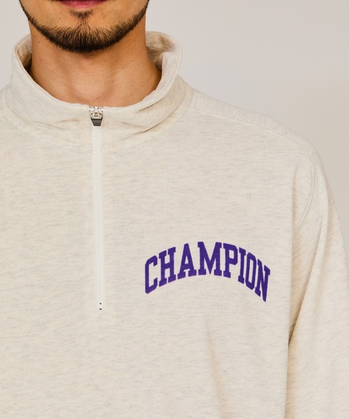 Champion Golf(チャンピオンゴルフ)の「【Champion/チャンピオン】メンズ GOLF テックウィーブテリー ハーフジップスウェットシャツ(スウェット・メンズ・ネイビー/オートミール/ヘザーグレー・LARGE/X-LARGE/MEDIUM)」の5枚目の写真